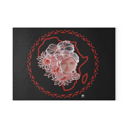 Gele Girl - Glass Cutting Board