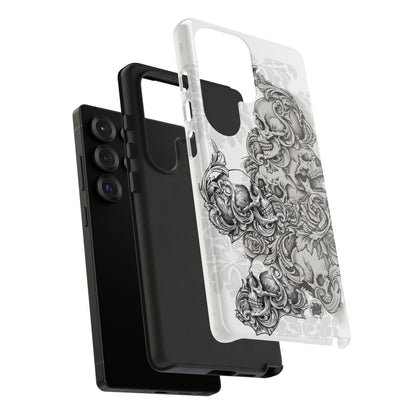 Cascading Skulls - Tough Phone Cases Available in most Galaxy series.