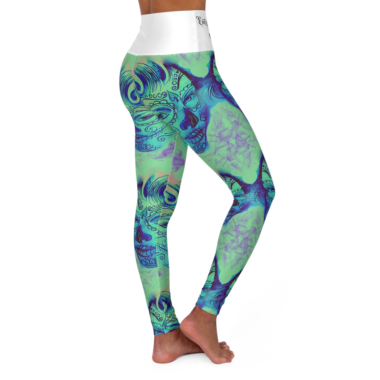 TWINS All-Over Print High-Waist Yoga Leggings — Athleisure