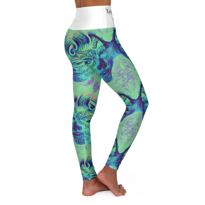 TWINS All-Over Print High-Waist Yoga Leggings — Athleisure