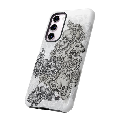 Cascading Skulls - Tough Phone Cases Available in most Galaxy series.
