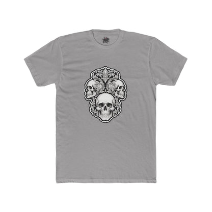 Skulls Filigree Crew Tee — Unisex Cotton Skull Filigree T-Shirt