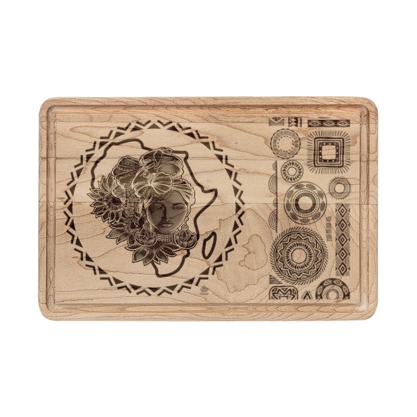 Gele Girl - Engraved Cutting Board — Decorative Serving & Chopping Board