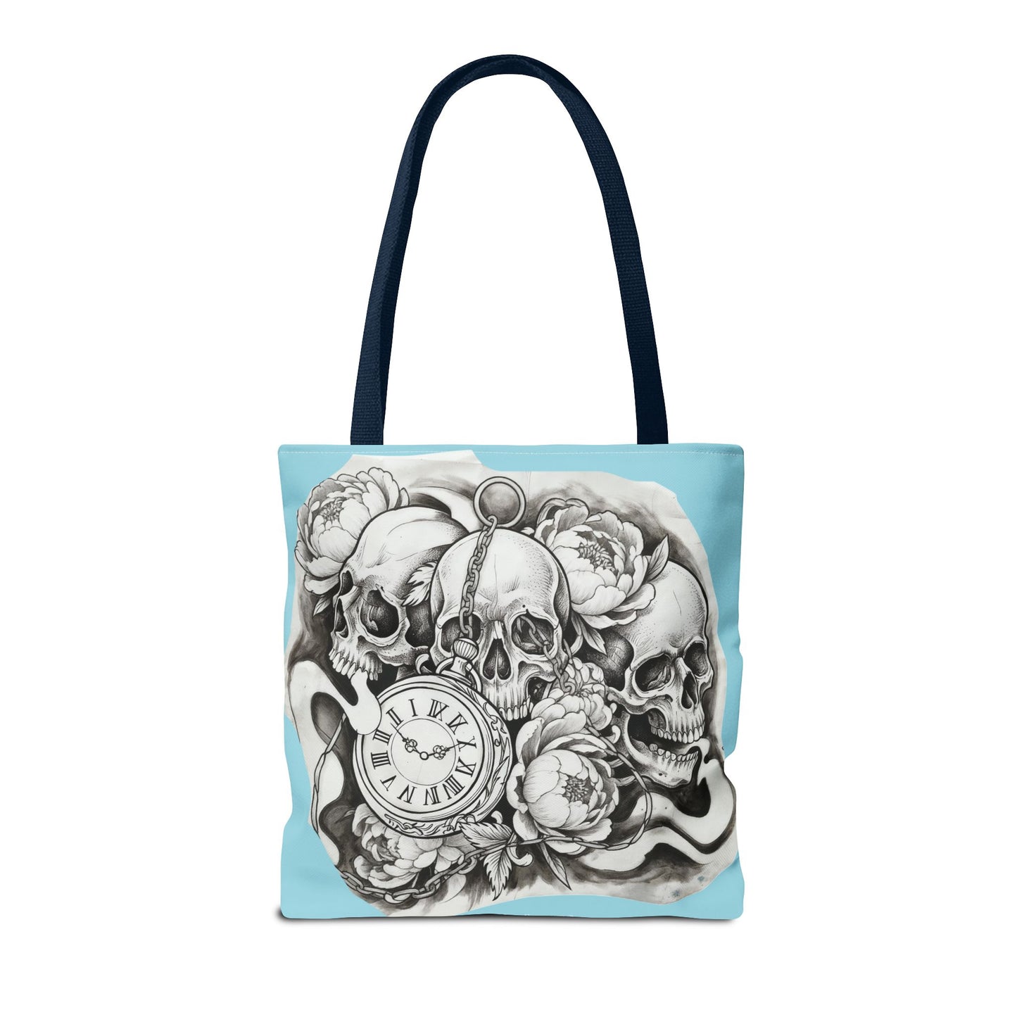 Skull Time - Tote Bag — Gothic Vintage Tattoo Art