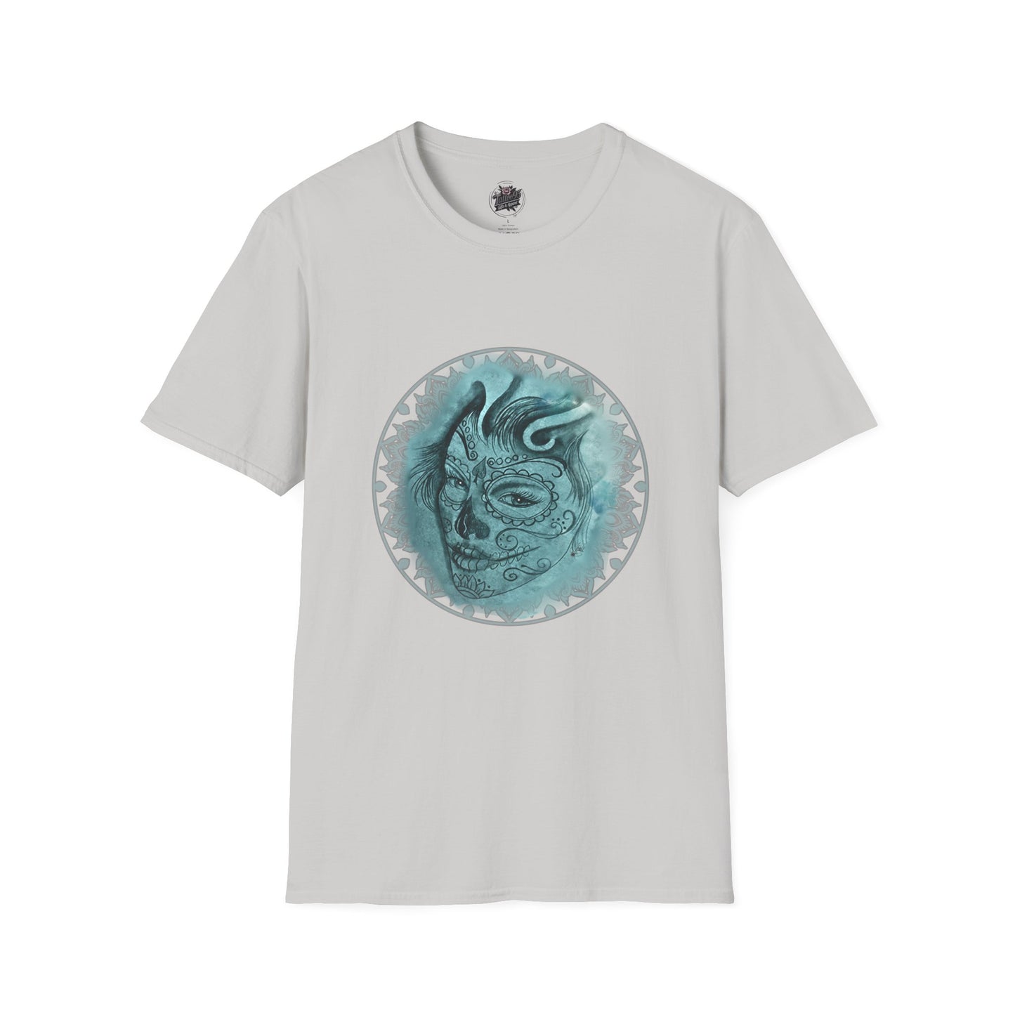 Beautiful Face Tattoo Art - Gildan T-Shirt — Artistic Portrait Graphic Tee