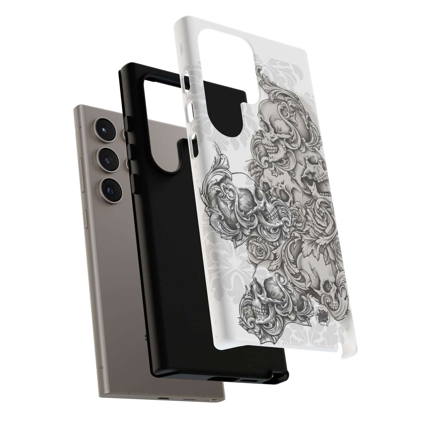 Cascading Skulls - Tough Phone Cases Available in most Galaxy series.
