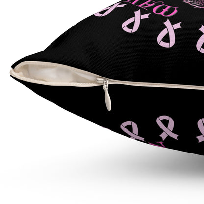 Dragon Strength, Square Pillow, Home Decor, Black Pillow