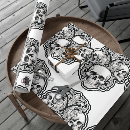 Skulls Filigree - Gift Wrapping Paper