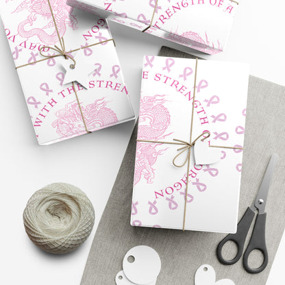 Dragon Strength Gift Wrap Paper — "May You Fight With the Strength of a Dragon" Tattoo Artwork