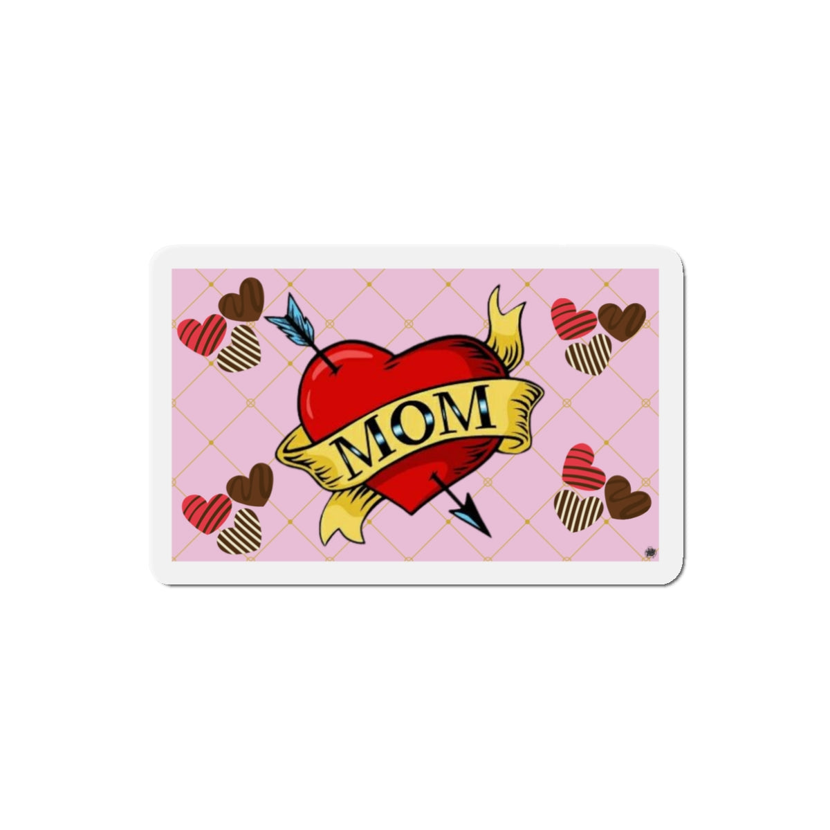 Mom Heart Tattoo Die-Cut Magnet — Mom Tribute