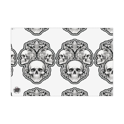 Skulls Filigree - Gift Wrapping Paper