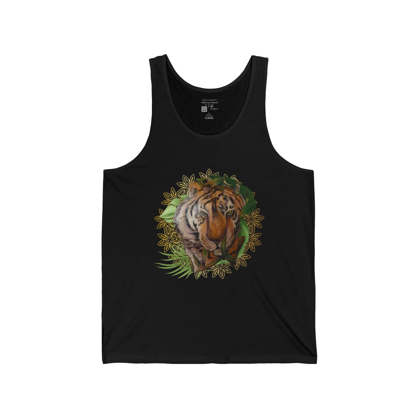 Tiger - Unisex Jersey Tank - I AM Powerful & Creative Inspirational Tiger