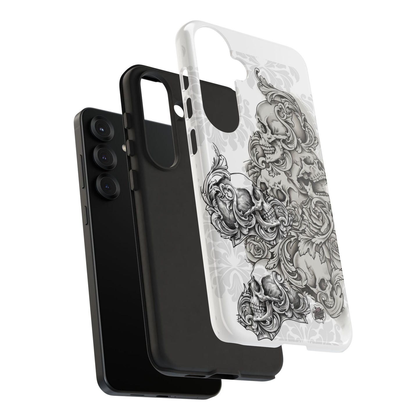 Cascading Skulls - Tough Phone Cases Available in most Galaxy series.