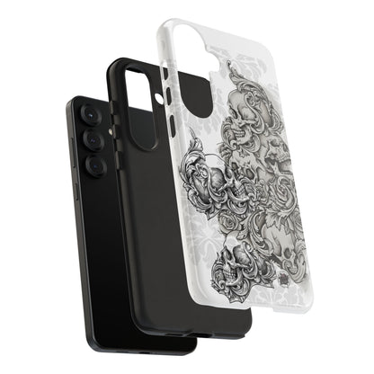 Cascading Skulls - Tough Phone Cases Available in most Galaxy series.