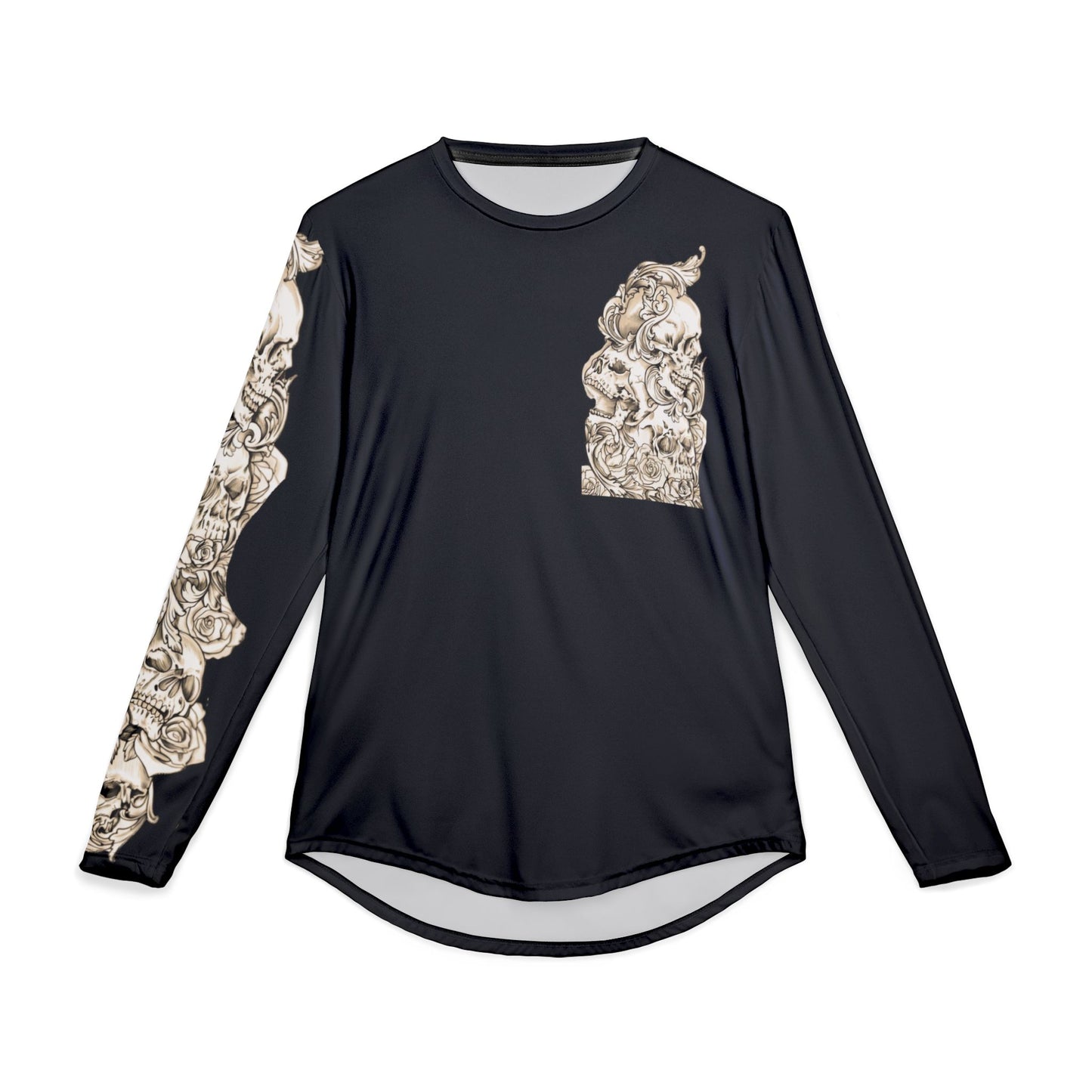 Floral Sleeve Tattoo Artwork UV Protection Long Sleeve Shirt