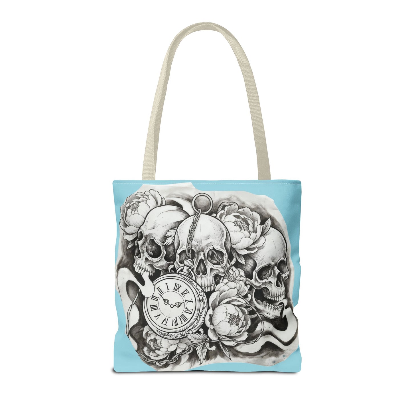 Skull Time - Tote Bag — Gothic Vintage Tattoo Art