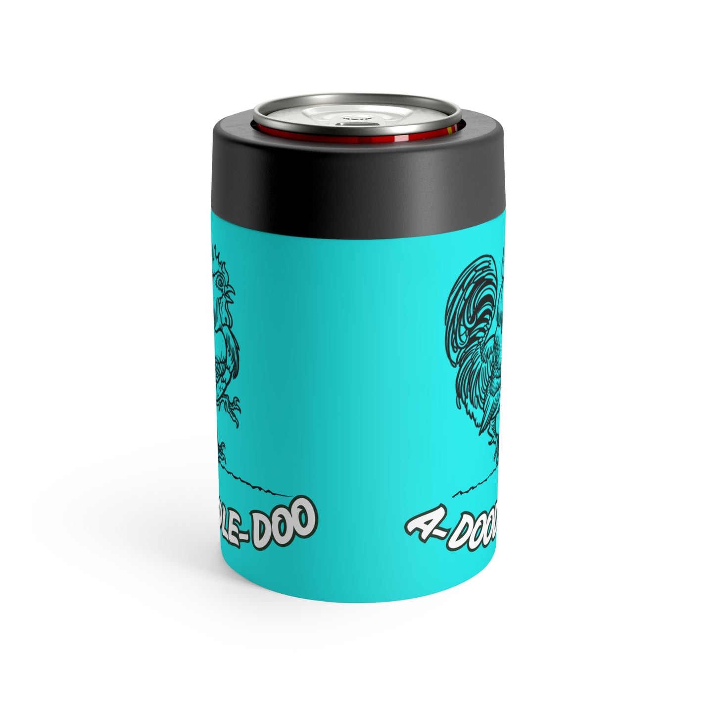 Rooster Tattoo 'A Doodle Doo' Stainless Steel 12oz Can Holder — Insulated Cooler