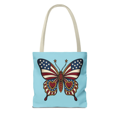 Butterflies Are Free Patriotic Celebration Tote Bag