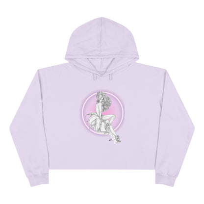 Pretty Bunny Vintage Artwork - Beauty Never Gets Old - Hoodie Cropped