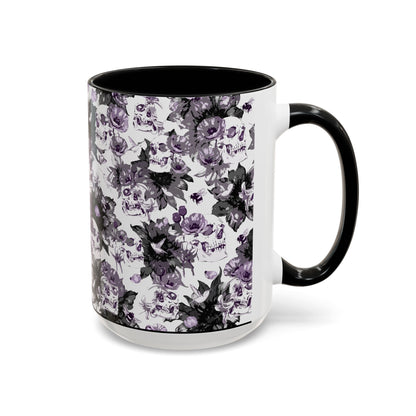 Purple Vintage Floral Coffee Mug — Accent 11/15oz