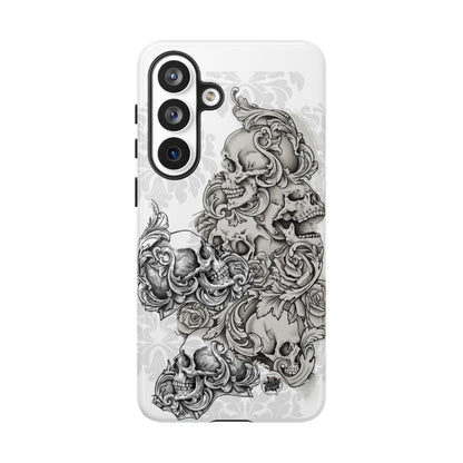 Cascading Skulls - Tough Phone Cases Available in most Galaxy series.