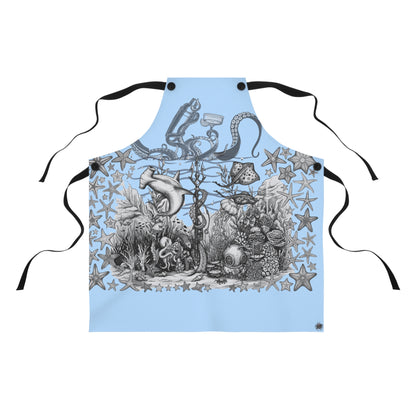 Ocean Tattoo Underwater Journey - Nautical Blue Apron
