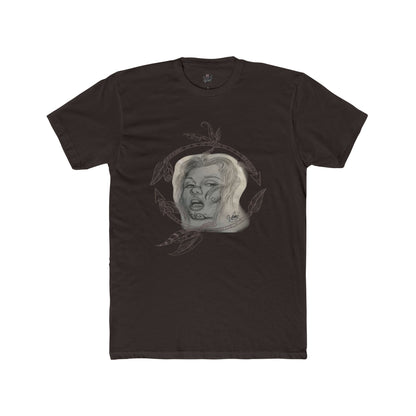 Painted Lady Face Tattoo Art T-Shirt — Artistic Graphic Cotton Tee