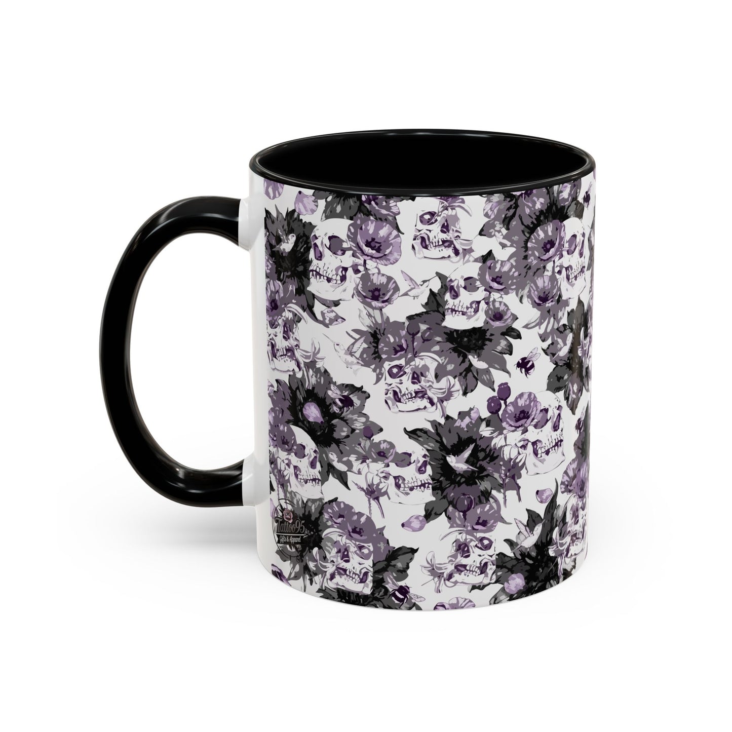 Purple Vintage Floral Coffee Mug — Accent 11/15oz