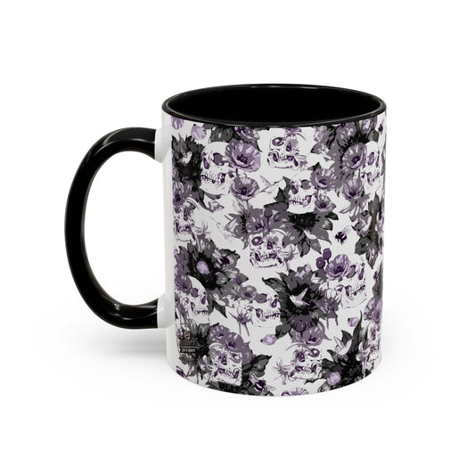 Purple Vintage Floral Coffee Mug — Accent 11/15oz