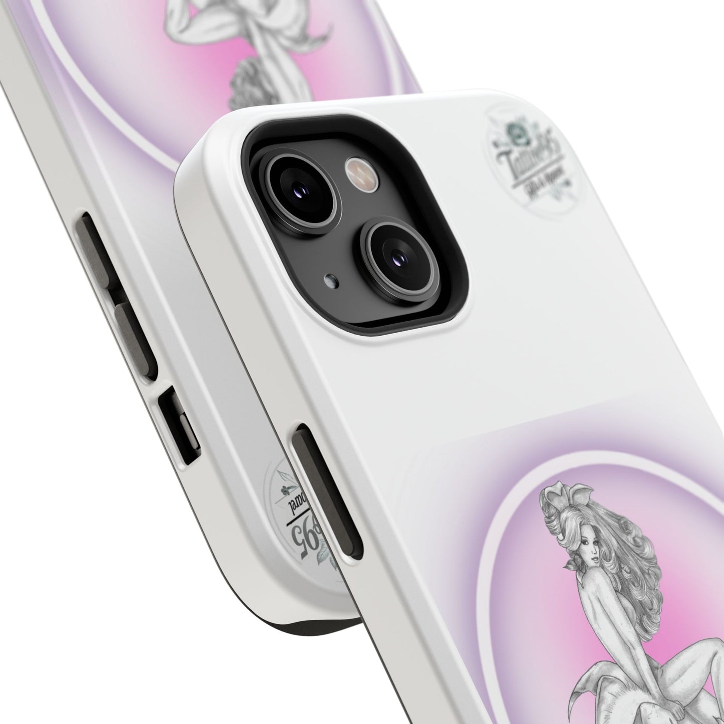 Pretty Bunny Vintage Artwork - iPhone Case