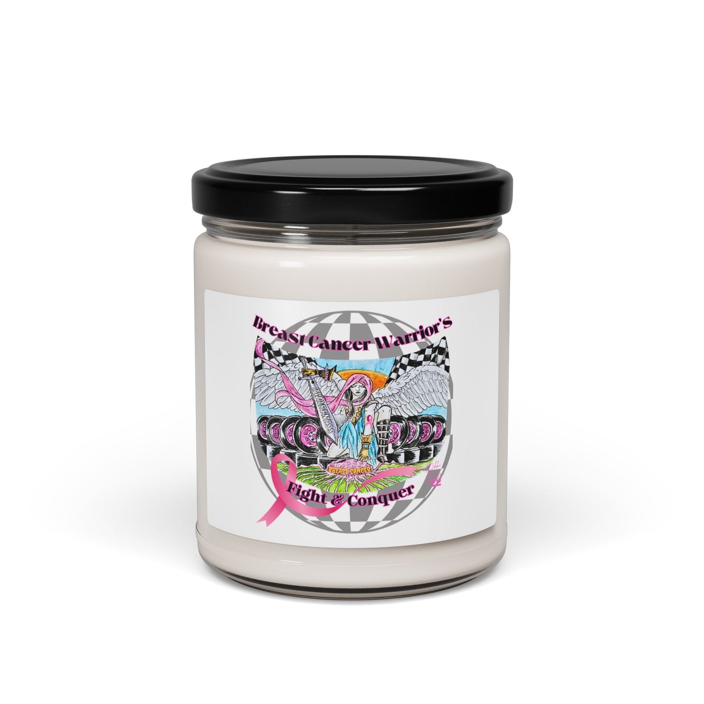 Nikki's Tattoo Studio Collection - Fight and Conquer Warrior Scented Soy Candle unscented or 8 scents to pick from.