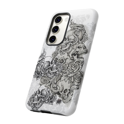 Cascading Skulls - Tough Phone Cases Available in most Galaxy series.