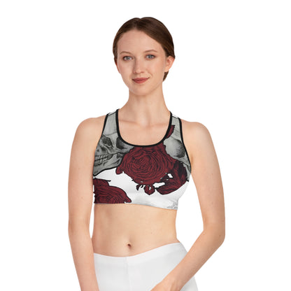Skulls and Roses - Sports Bra