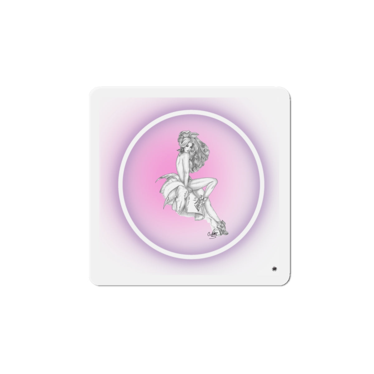 Pretty Bunny Vintage Artwork - Magnet
