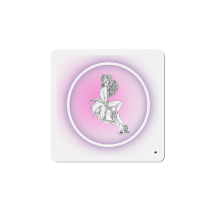 Pretty Bunny Vintage Artwork - Magnet