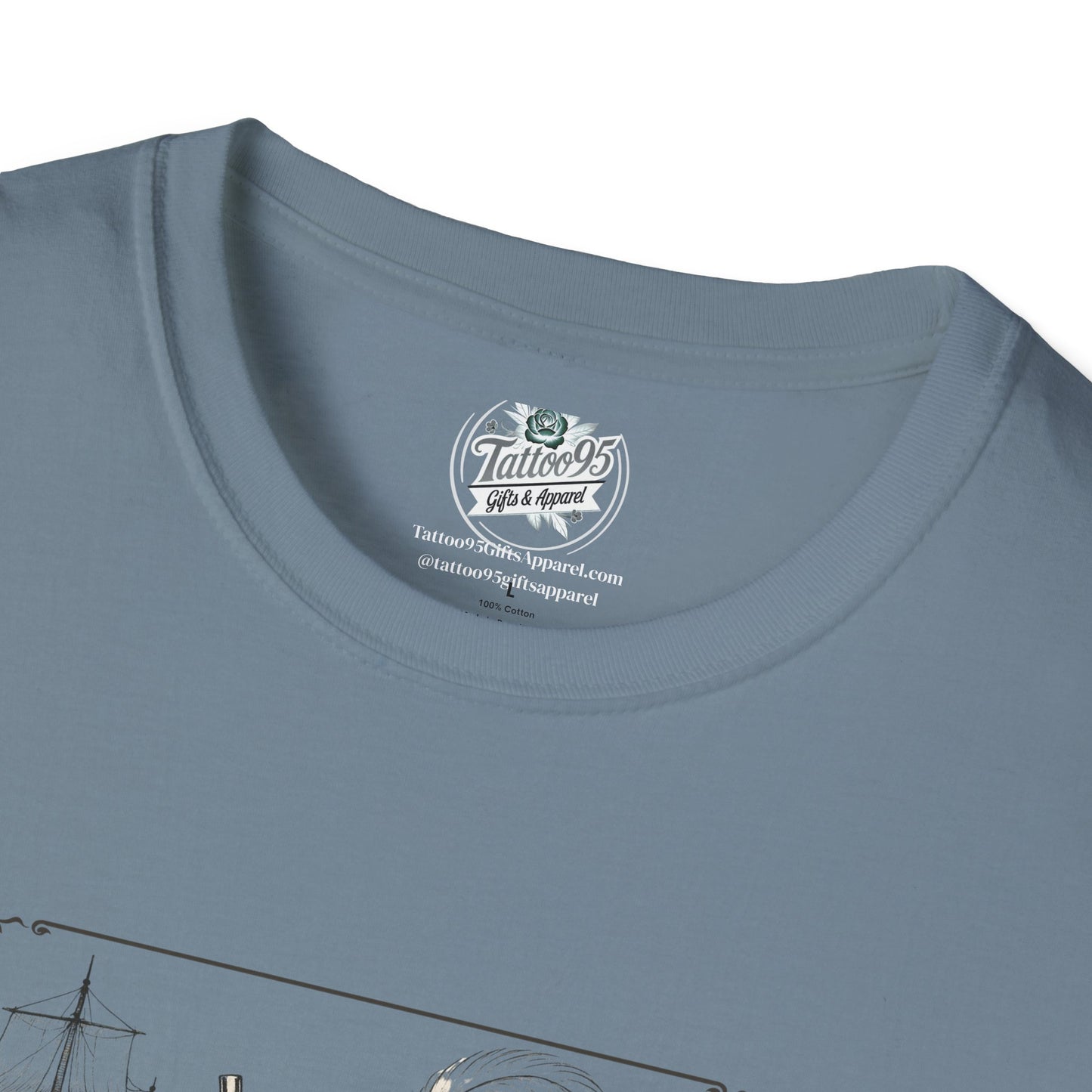Live Free, Sail Wild Pirate Lady with Back Quote "I’m the Storm You Saw Coming" - Tshirt