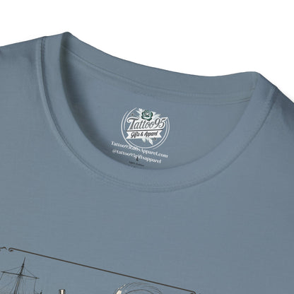 Live Free, Sail Wild Pirate Lady with Back Quote "I’m the Storm You Saw Coming" - Tshirt