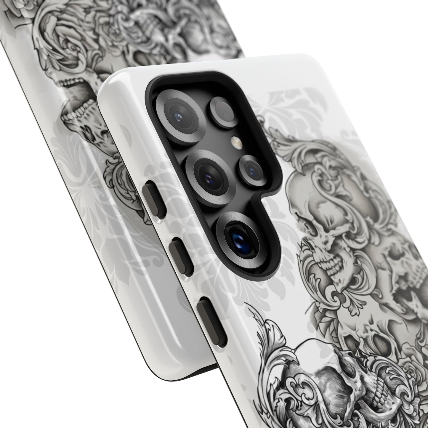 Cascading Skulls - Tough Phone Cases Available in most Galaxy series.