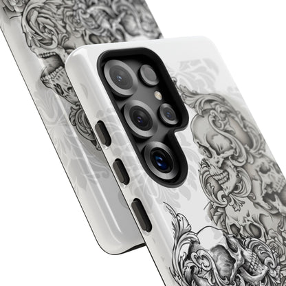 Cascading Skulls - Tough Phone Cases Available in most Galaxy series.
