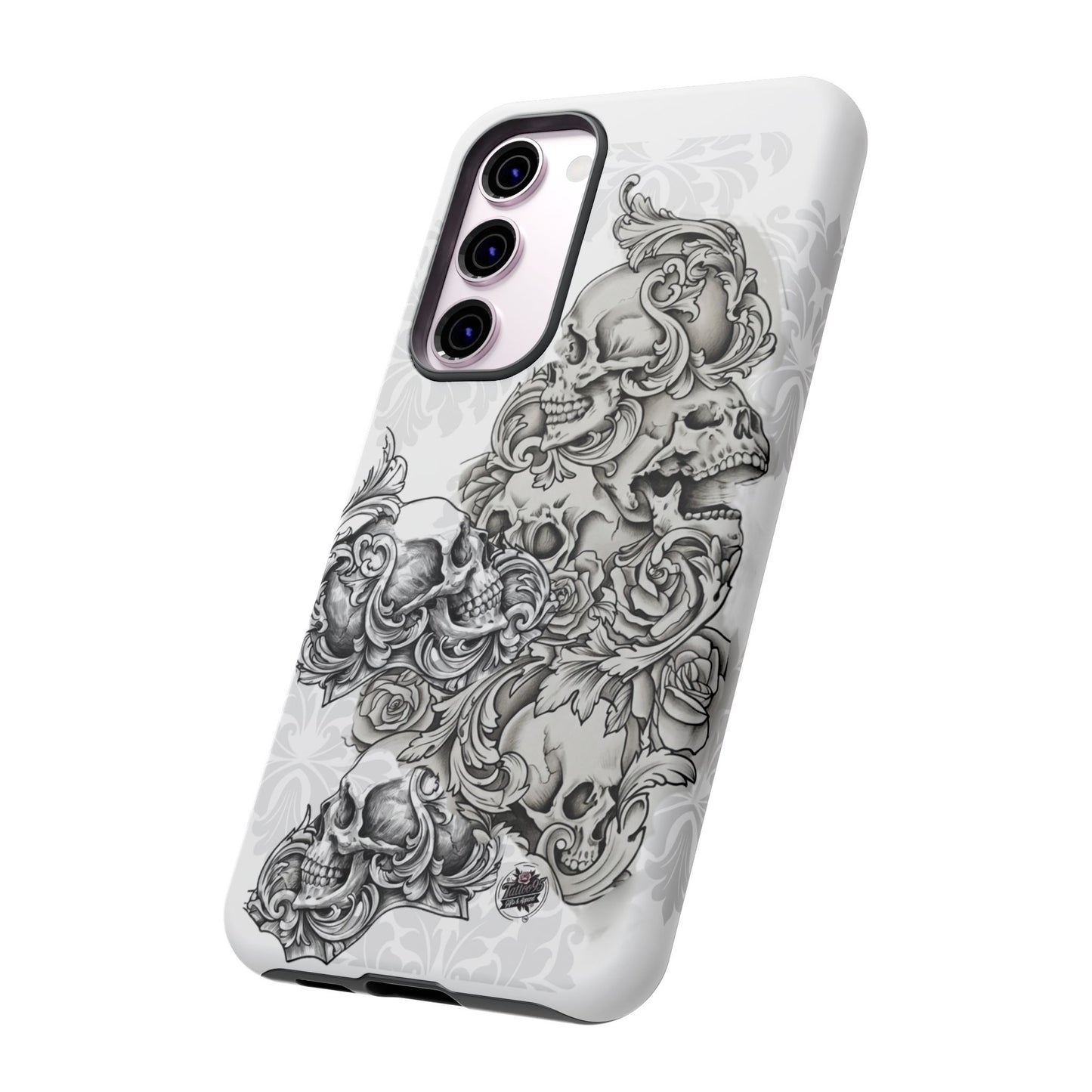 Cascading Skulls - Tough Phone Cases Available in most Galaxy series.