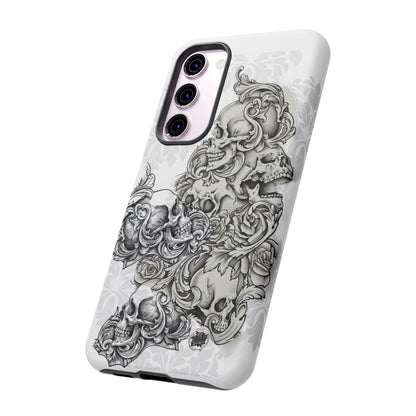 Cascading Skulls - Tough Phone Cases Available in most Galaxy series.