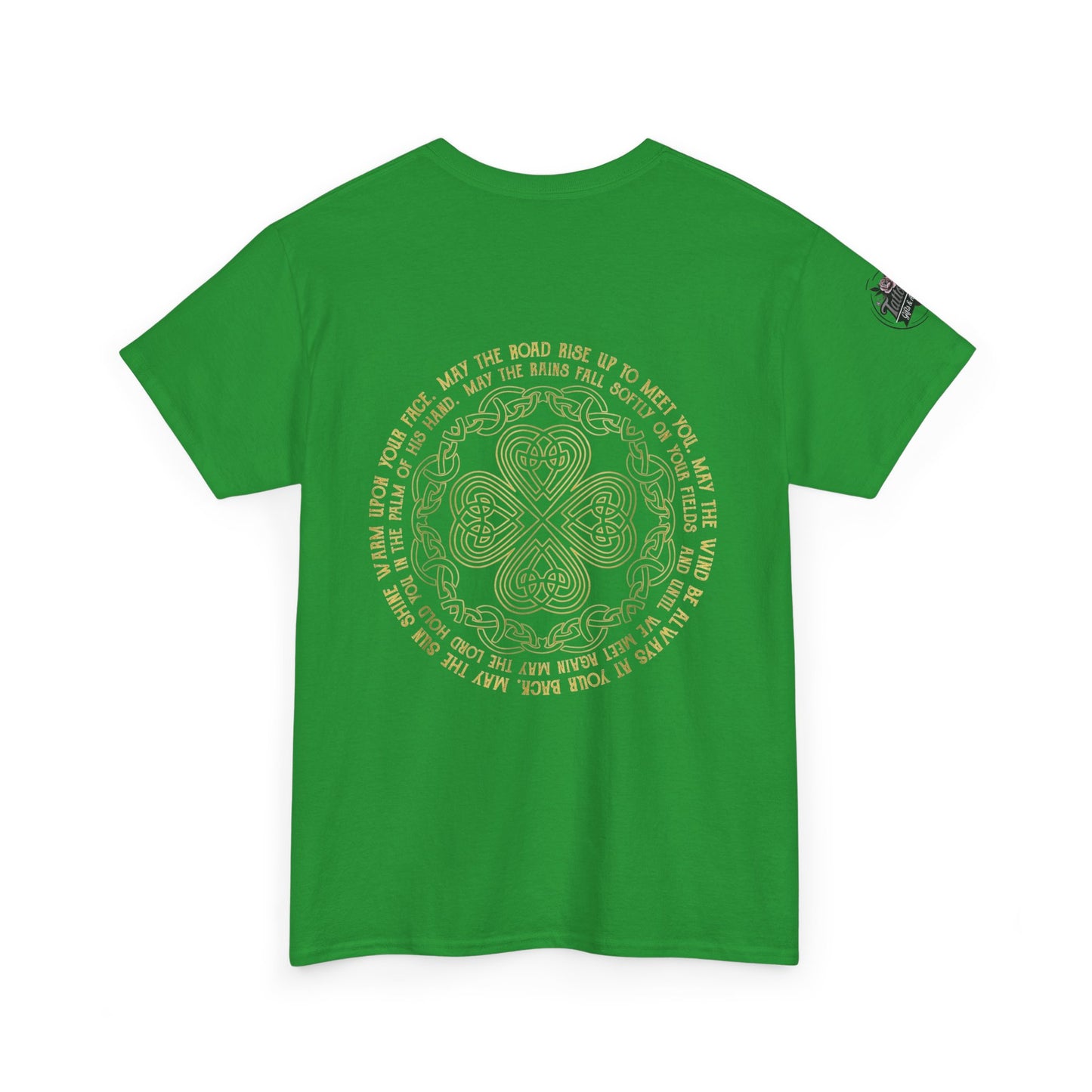 Irish Strong - Vintage Tee — "May The Road Rise Up" Green  Unisex TShirt