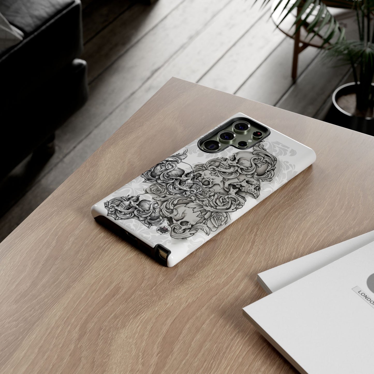 Cascading Skulls - Tough Phone Cases Available in most Galaxy series.