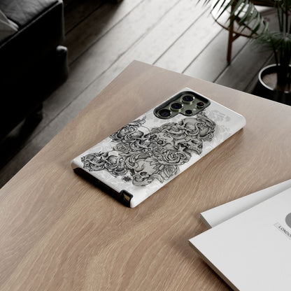 Cascading Skulls - Tough Phone Cases Available in most Galaxy series.