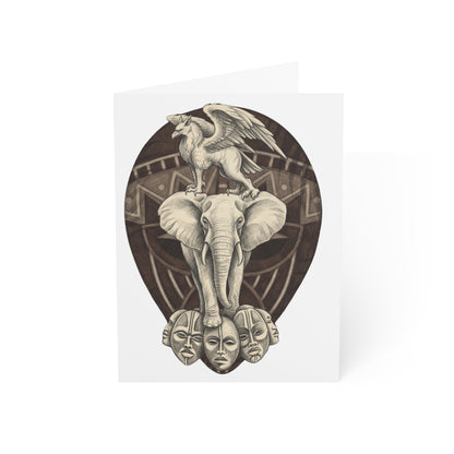 African-Inspired Totem Tattoo Greeting Card (Pack of 1/10/30/50)
