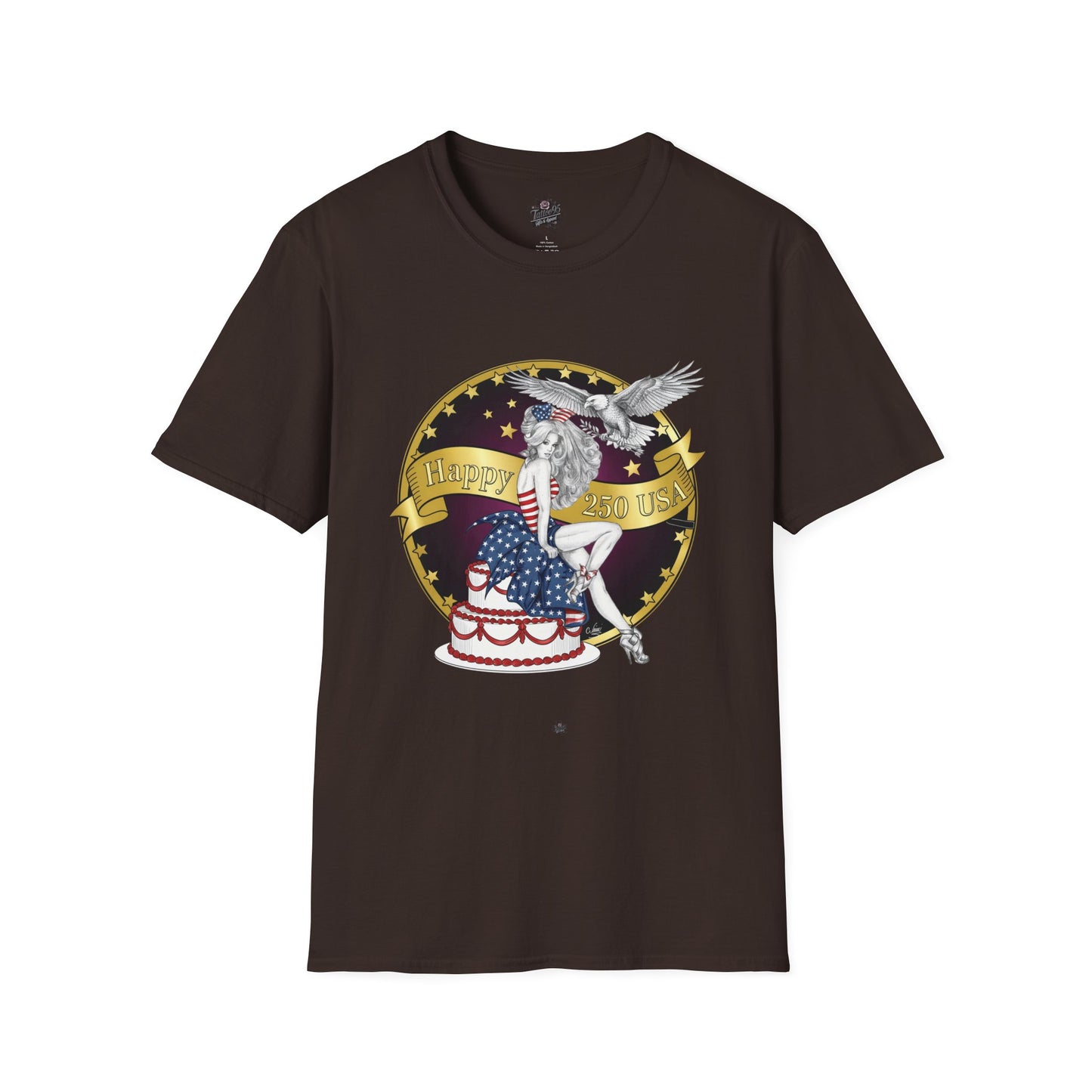 Patriotic '250 Years of Faith in the USA' T-Shirt — Happy Birthday America