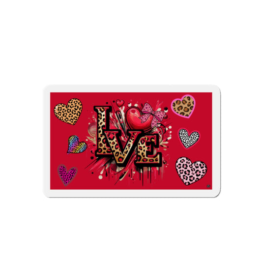 Love and Heart Tattoo Artwork - Die-Cut Magnet
