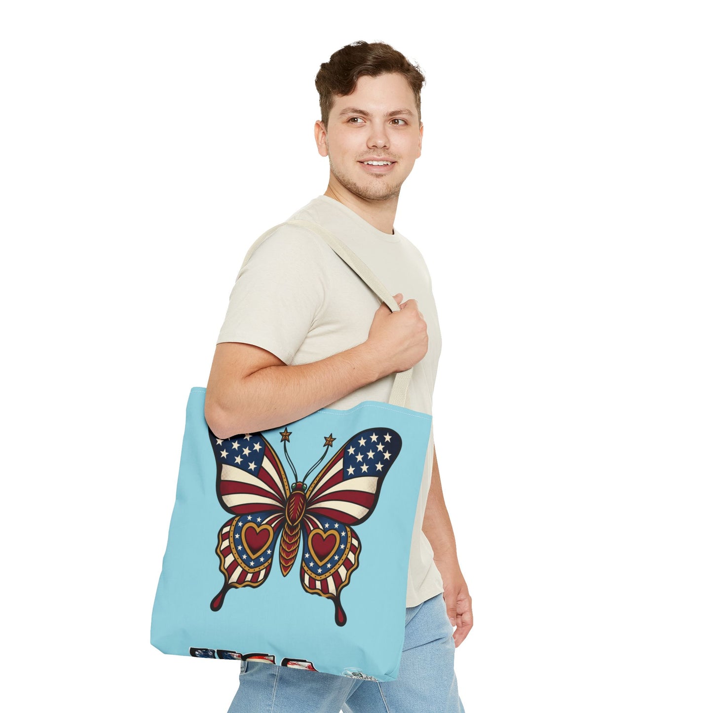 Butterflies Are Free Patriotic Celebration Tote Bag