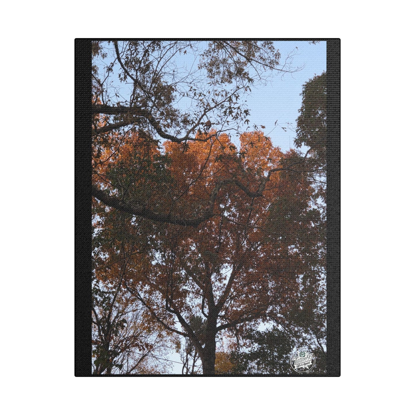 Wall Art - Fall Tree Photography- 11" x 14" Satin Canvas Stretched.