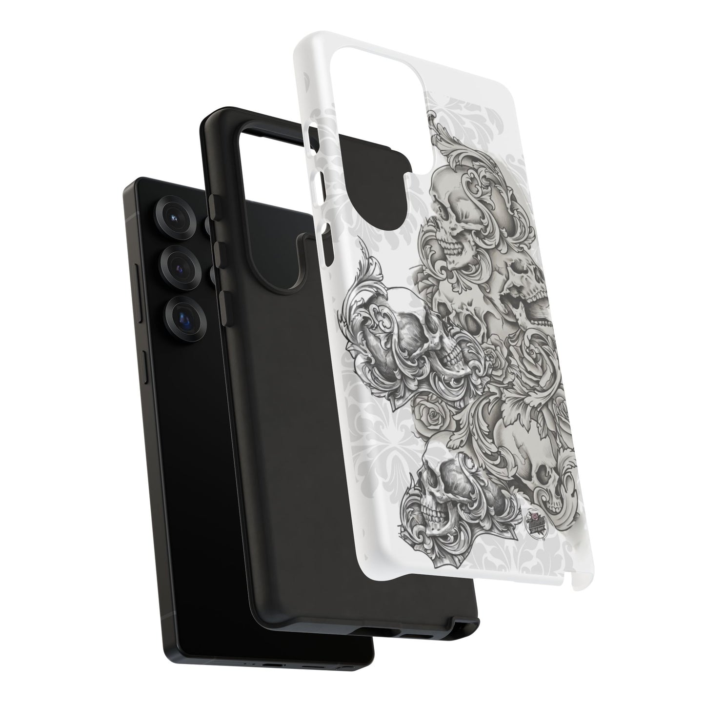 Cascading Skulls - Tough Phone Cases Available in most Galaxy series.
